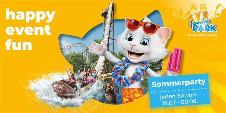 Große Sommerparty im Familypark - sei dabei!